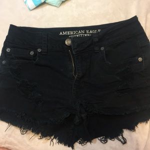Black American Eagle Jean shorts